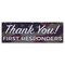 Signmission Thank You First Responders Banner Concession Stand Food Truck Single Sided B-72-30166 - alternate 1